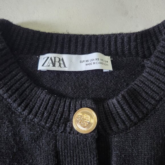 ZARA | Sailor-Striped Cardigan - Picture 8 of 11